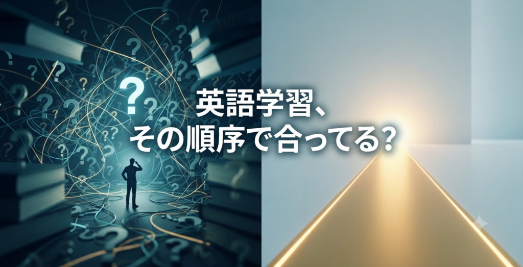 迷う空間と道が開ける空間を示したイメージ